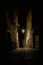 Romantic historic old town of Malcesine on Lake Garda in Italy at night Royalty Free Stock Photo