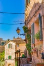 Beautiful romantic house in mediterranean old village on Majorca island, Spain Royalty Free Stock Photo