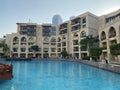 Romantic houses on the edge of Dubai fountain