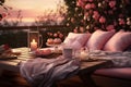 Romantic and Intimate Backyard Picnics on Royalty Free Stock Photo