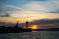 Romantic Istanbul Sunset Landscape