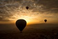 Romantic journey hot air balloon