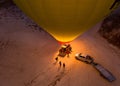 Romantic journey hot air balloon