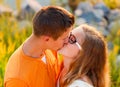 Romantic Kiss Royalty Free Stock Photo