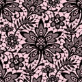 Romantic Lace Seamless Pattern Royalty Free Stock Photo