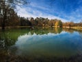 Romantic lake view Royalty Free Stock Photo