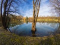 Romantic lake view Royalty Free Stock Photo