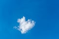 Romantic lonely cloud in the shape of a heart on a blue sky. Love concept Royalty Free Stock Photo