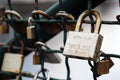 Romantic lovelocks in ZÃÂ¼rich, Switzerland