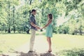 Romantic lovely happy couple in love Royalty Free Stock Photo