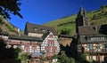 Bacharach Medieval Town Wall in Morning Light, Upper Middle Rhine Valley UNESCO World Heritage Site, Rhineland Palatinate, Germany Royalty Free Stock Photo