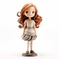 Romantic Manga Style Redhaired Doll Girl Figurine - Studio Portrait