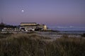 The romantic Marienlyst beach hotel with ryegrass in the foreground Royalty Free Stock Photo