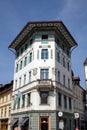 Romantic medieval Old city center. Ljubljana, Slovenia