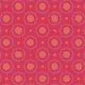 Romantic Modern Background for Valentines Day With Hexagons Circles Dots Royalty Free Stock Photo