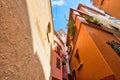 Romantic narrow Alley of the Kiss Callejon del Beso in Guanajuato colorful historic city center