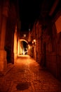 Night streets in jerusalem Royalty Free Stock Photo