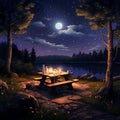 Romantic Nighttime Picnic: Serenade Under the Stars