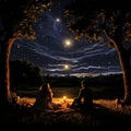 Romantic Nighttime Picnic: Serenade Under the Stars