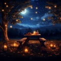 Romantic Nighttime Picnic: Serenade Under the Stars