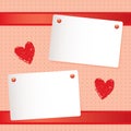 Romantic notepaper Royalty Free Stock Photo