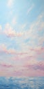 Romantic Ocean Clouds: Expressive Impasto Landscape Painting