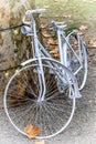 Romantic Old Bike in White