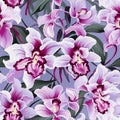 Romantic orchid pattern for a dreamy look