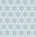 Romantic ornamental traditional tiles. Seamless vector pattern. Royalty Free Stock Photo