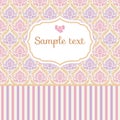 Romantic pastel card