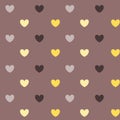 Romantic pastel heart seamless pattern background illustration Royalty Free Stock Photo
