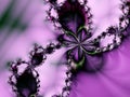 Romantic Pearl Purple Flower Star Royalty Free Stock Photo