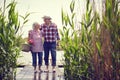 Romantic picnic.Senior man and woman at river enjoying together Royalty Free Stock Photo