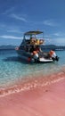 Romantic Pink Beach of the Komodo Islands Royalty Free Stock Photo