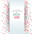 Romantic pink and blue heart background. Vector illustration Royalty Free Stock Photo