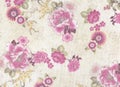 Romantic pink floral pattern.