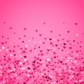 Romantic pink heart background. illustration Royalty Free Stock Photo