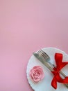 Romantic place setting Royalty Free Stock Photo