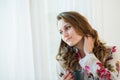 Romantic portrait of a beautiful young woman Royalty Free Stock Photo