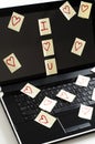 Romantic post it notes Royalty Free Stock Photo