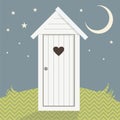 Romantic privy Royalty Free Stock Photo