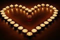 Romantic Proposal Candlelight Atmosphere With Red Ring Box Royalty Free Stock Photo