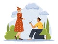 Romantic proposal concept Royalty Free Stock Photo