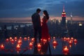 Romantic Proposal Scenes in Iconic Urban