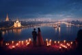 Romantic Proposal Scenes in Iconic Urban