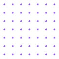 Romantic Purple Seamless Polka Hearts Vector Pattern Background for Valentine Day or Mother`s Day. Scrapbooking, Invitation.