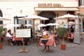 Romantic restaurant Rome Italy