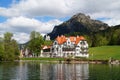 beautiful romantic restaurant Zur Alpenrose in the Alps (Bavaria, Germany) Royalty Free Stock Photo