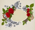 Romantic rose background Royalty Free Stock Photo