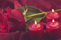 Romantic Rose and Candles